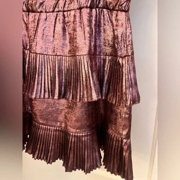 Metallic Ruffle Dress - Picture 4 of 4